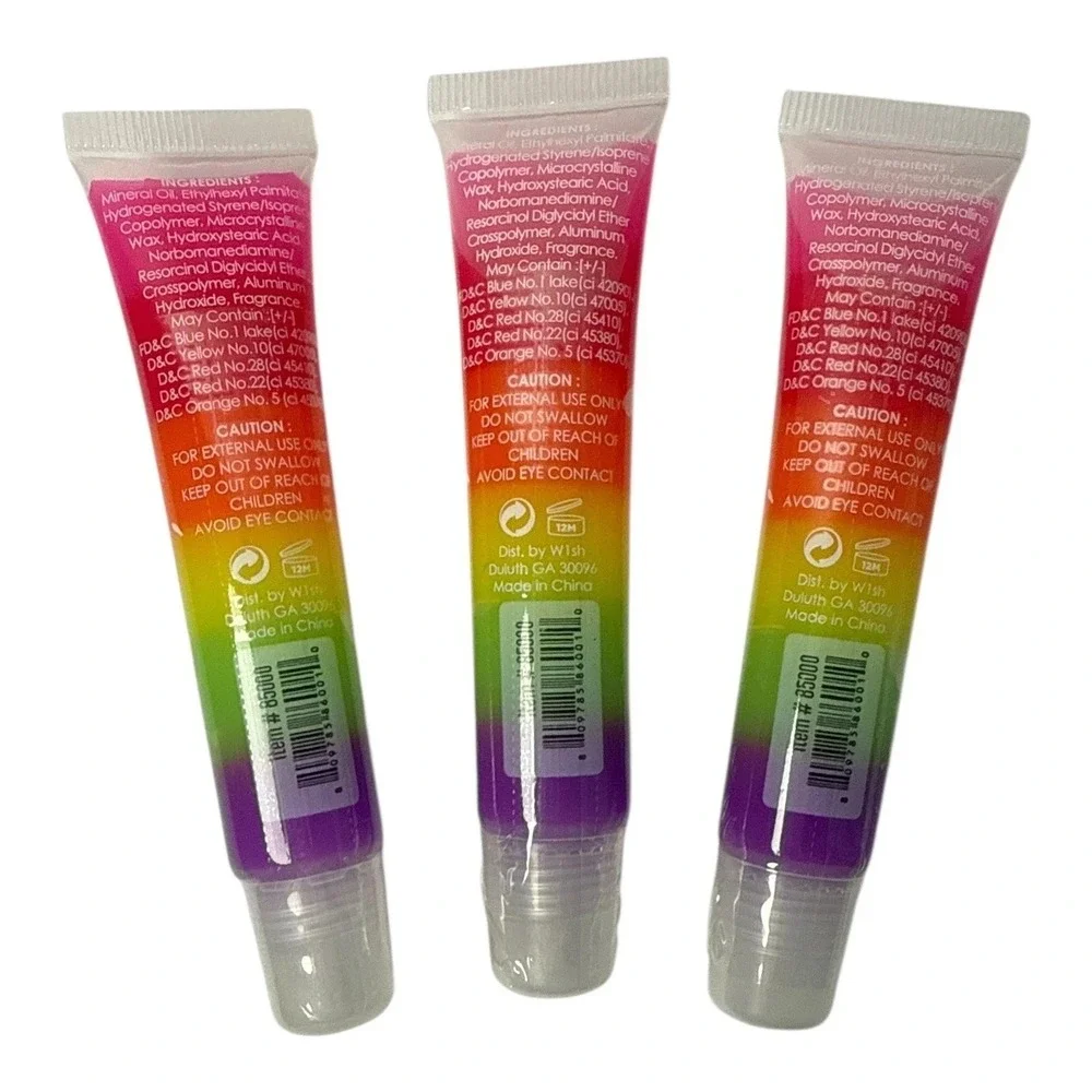 Itzy LALA Sugar Color Burst Lip Gloss 3-Pack Vitamin E Gloss Tubes‎ NEW